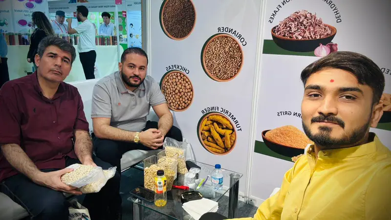 Buyers visiting the Elysium Agri stand
