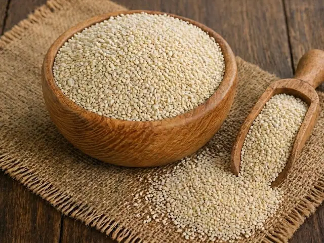 White hulled sesame seeds 99.98% from Gujarat, India