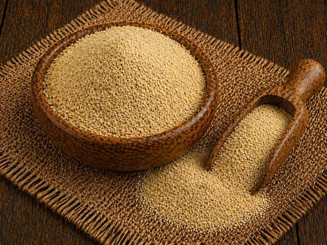 Ground pearl millet (bajra) meal for animal feed