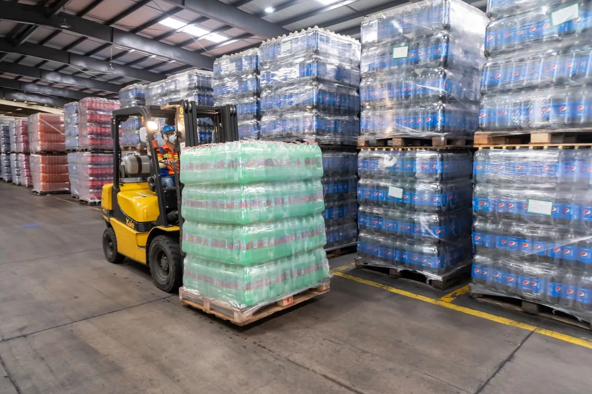 Food warehouse holding goods for export to the US