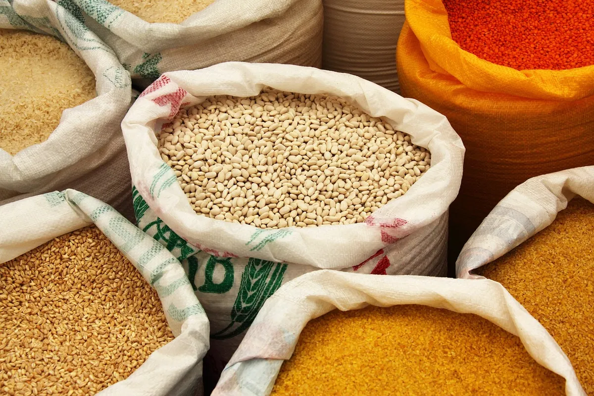 Sacks of pulses and grains classified under different HS codes