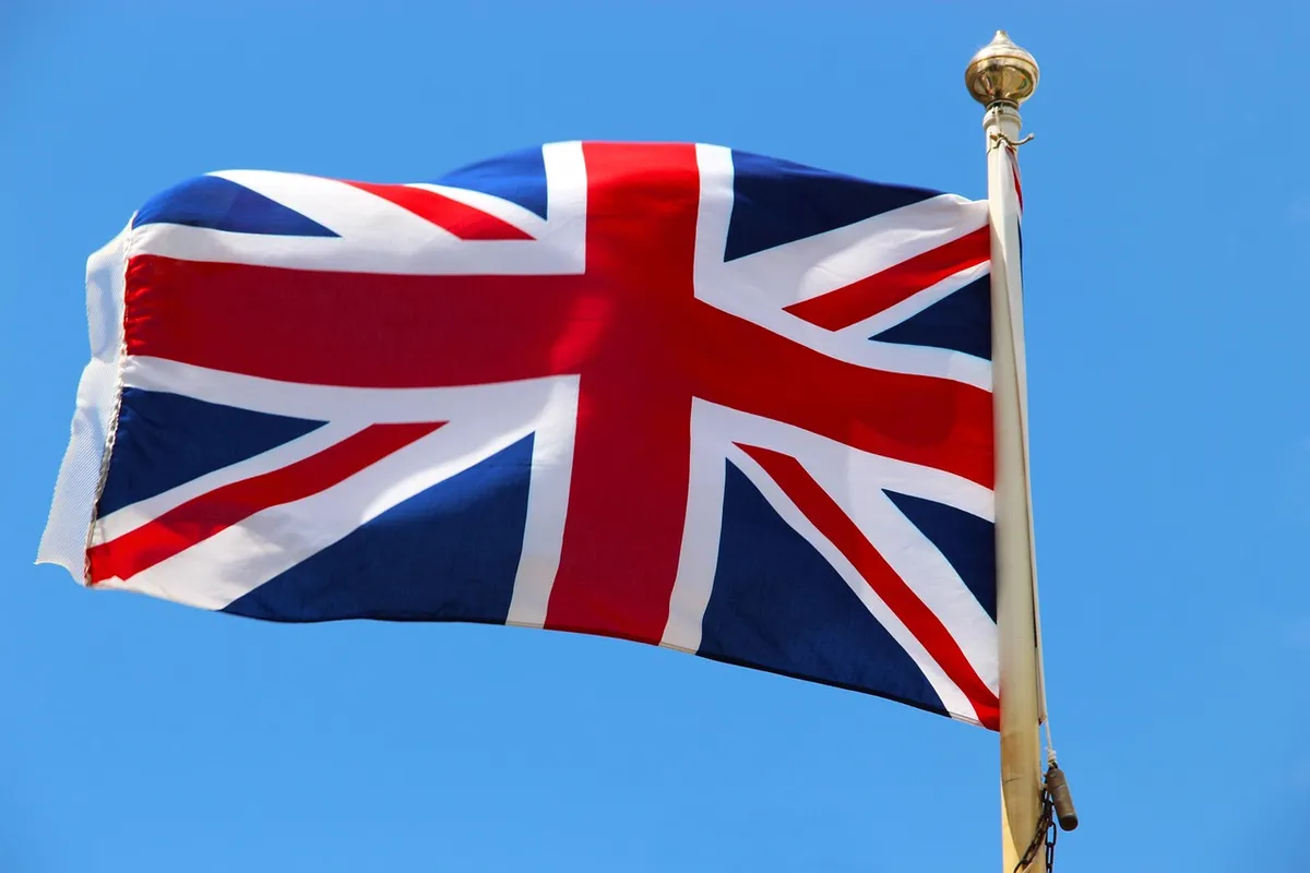 Union flag representing UK food import requirements