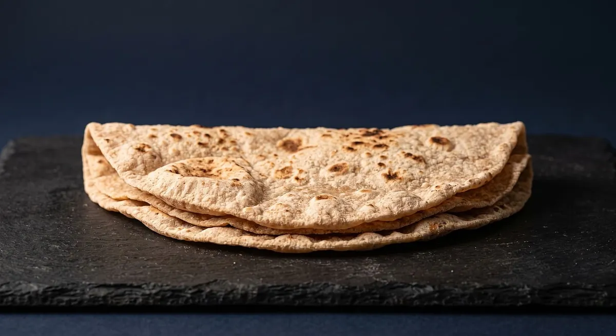 Chapatis made from Sharbati or Lokwan wheat atta