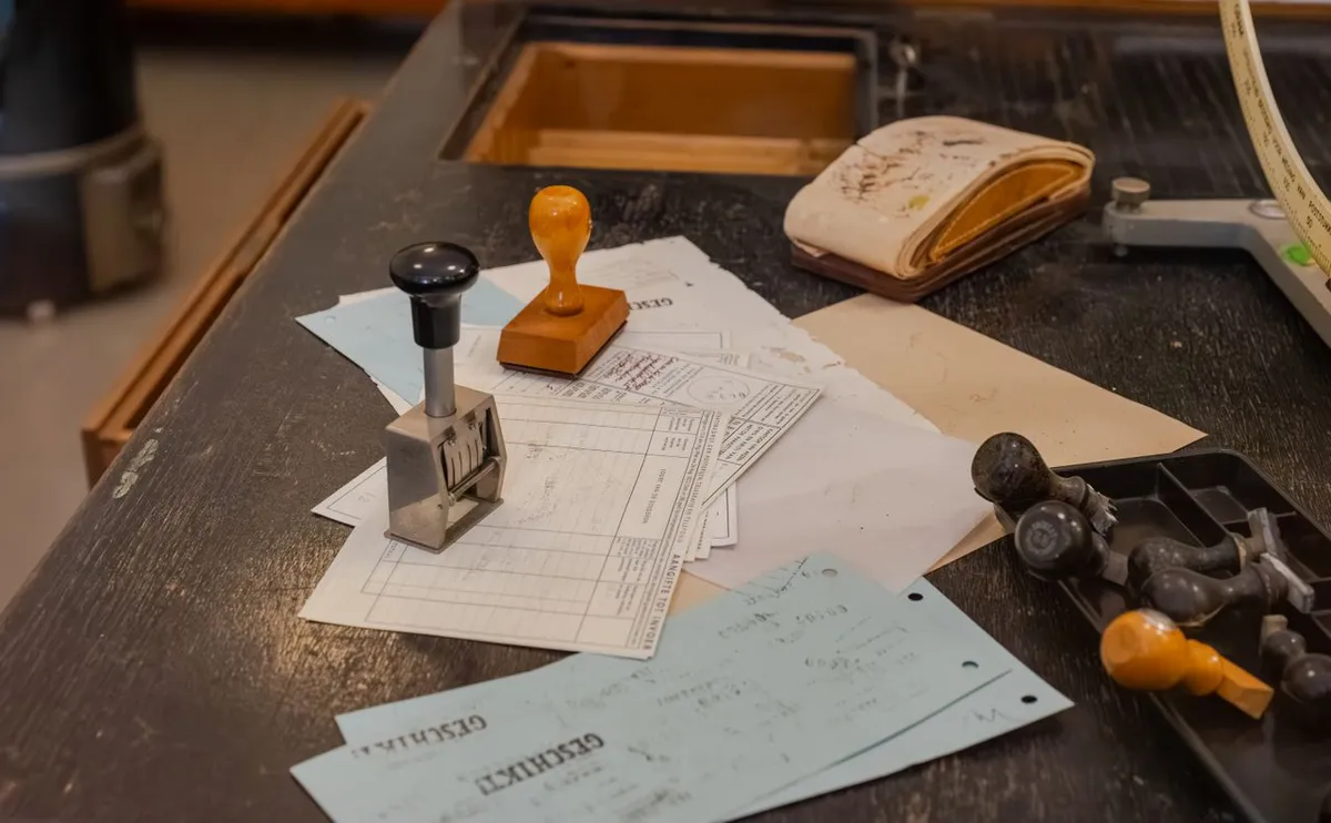 Official stamps and documents used for a phytosanitary certificate