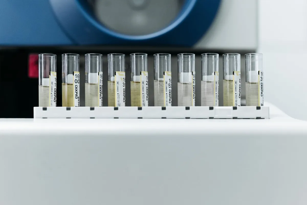 Lab sample tubes for EU aflatoxin testing of imported peanuts