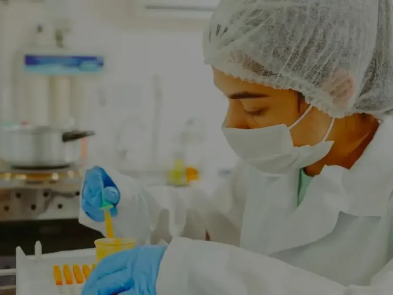Food lab testing spice and sesame samples for Salmonella